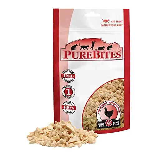 PureBites Dondurularak Kurutulmuş Tavuk Göğüslü Kedi Ödülleri 1.09 oz