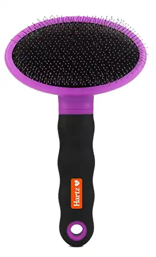 Hartz Groomer's Best Deshedding Slicker Dog Brush, Black/Violet