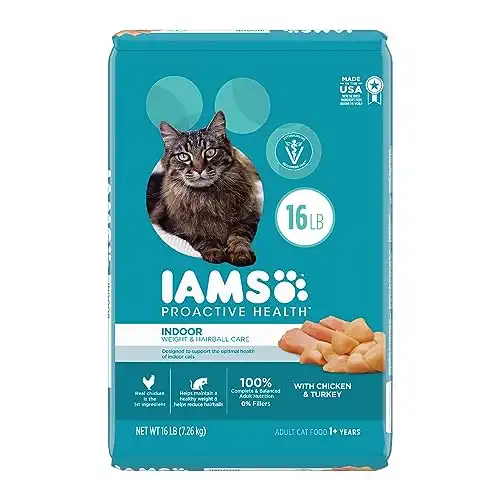 IAMS PROACTIVE HEALTH Adult Indoor Weight Control & Hairball Care Dry Cat Food