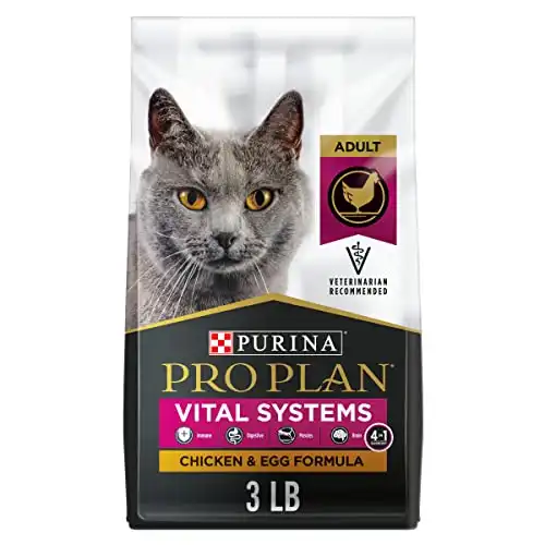 Purina Pro Plan Vital Systems Chicken and Egg Formula 4-in-1 Adult Dry Cat Food