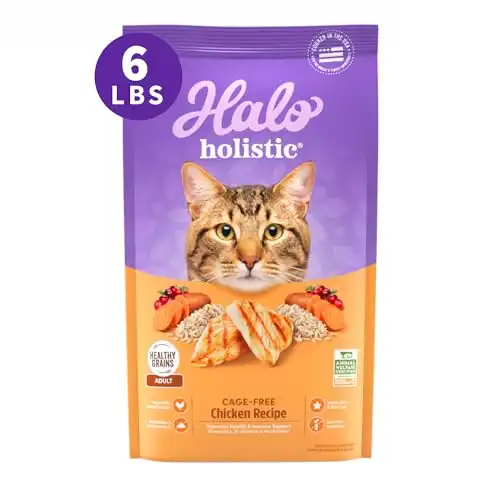 Halo Holistic Cat Food Dry, Cage-free Chicken Recipe
