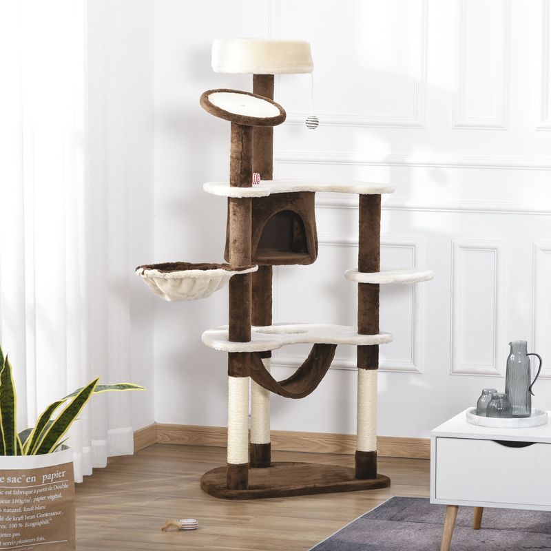 PawHut 60-Inch Multi-Level Cat Tree