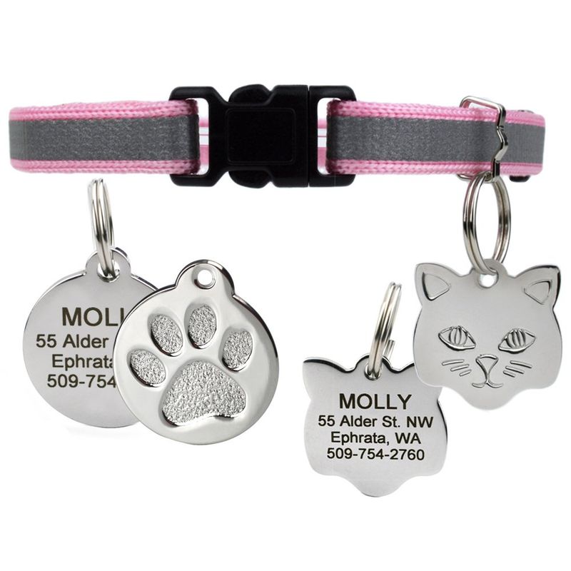 GoTags Personalized Cat Collar with Bell