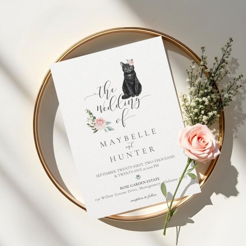 Cat-Themed Invitations