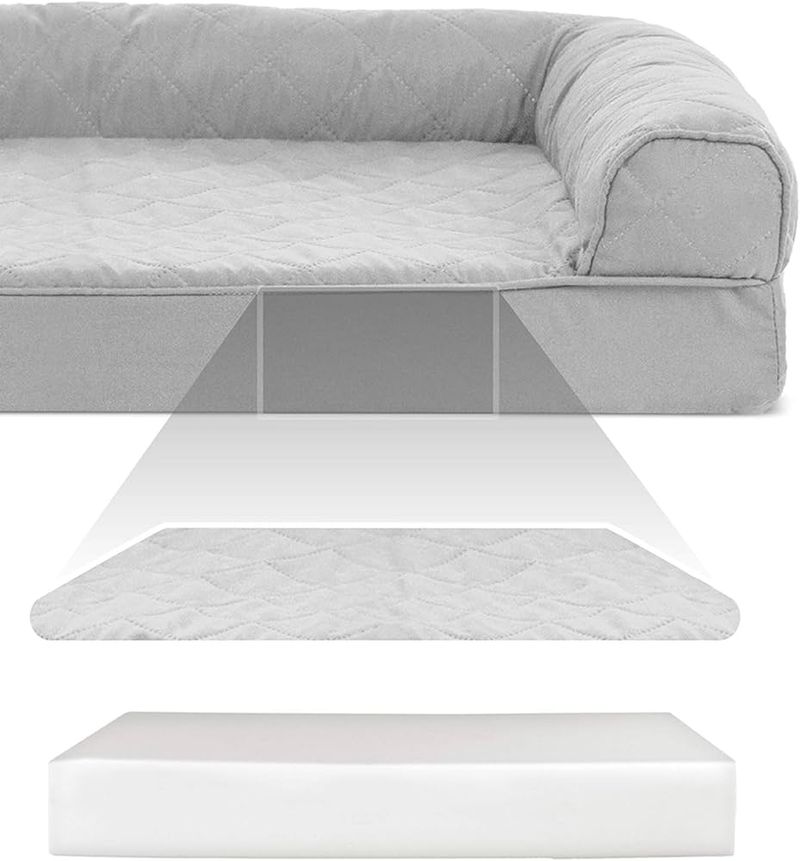 FurHaven Quilted Orthopedic Sofa Cat Bed