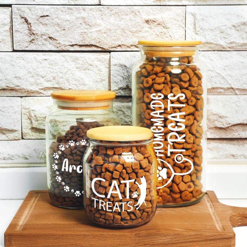 Decorative Cat Treat Container