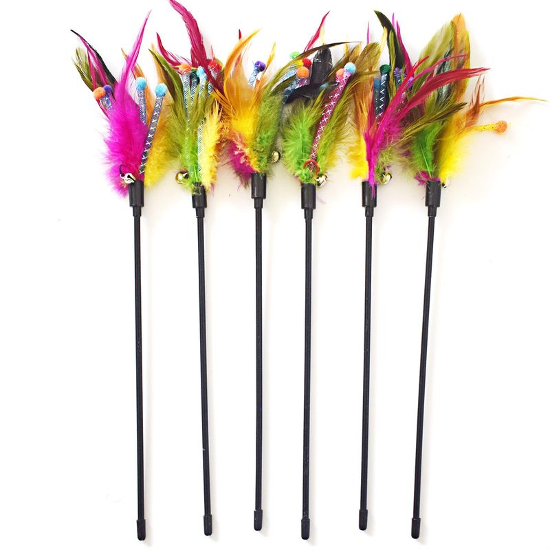Interactive Feather Teaser Wand