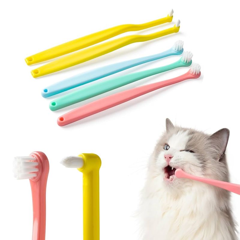Cat Toothbrush Set