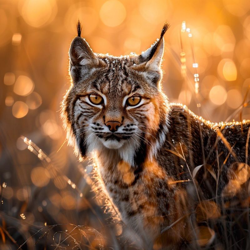 Eurasian Lynx's Piercing Yellow Beacons
