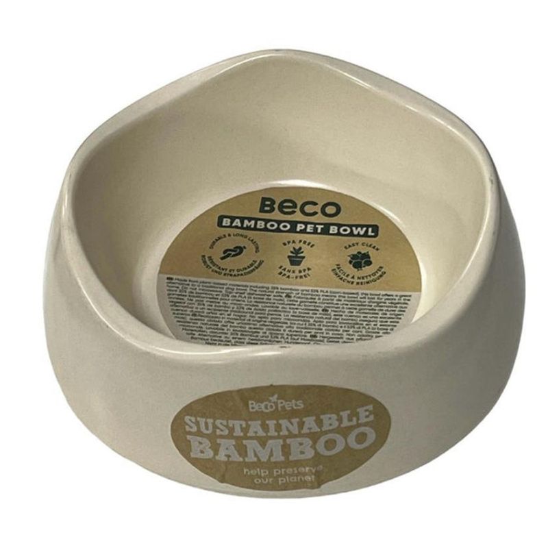 Sustainable Bamboo Cat Bowl